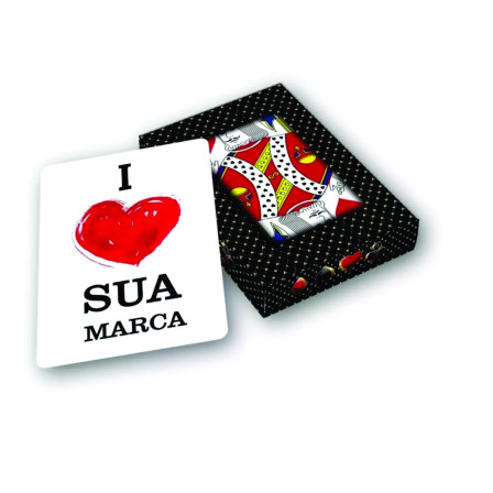 Baralho Frente e Verso Personalizado 108 Cartas - PVC 0,5mm Premium