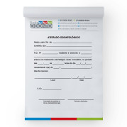 Bloco de Atestado 15x21cm Sulfite 90g