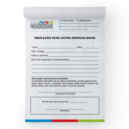 Bloco de Encaminhamento 15x21cm Sulfite 90g