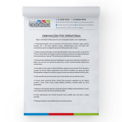 Bloco de Orientações Pós-operatórias 15x21cm Sulfite 90g