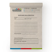Bloco de Receituário de Antibiótico 15x21cm Reciclato 90g